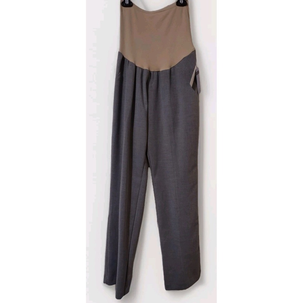 Motherhood Maternity Taupe & Charcoal Two-Tone Maternity Pants